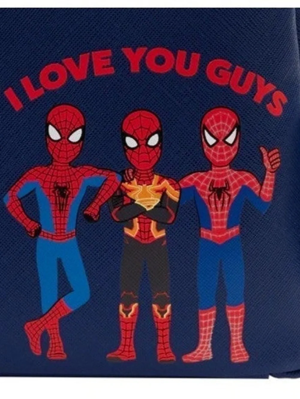 Loungefly Exclusive Marvel Spider-Man Triple Pocket Multi Logo NWT